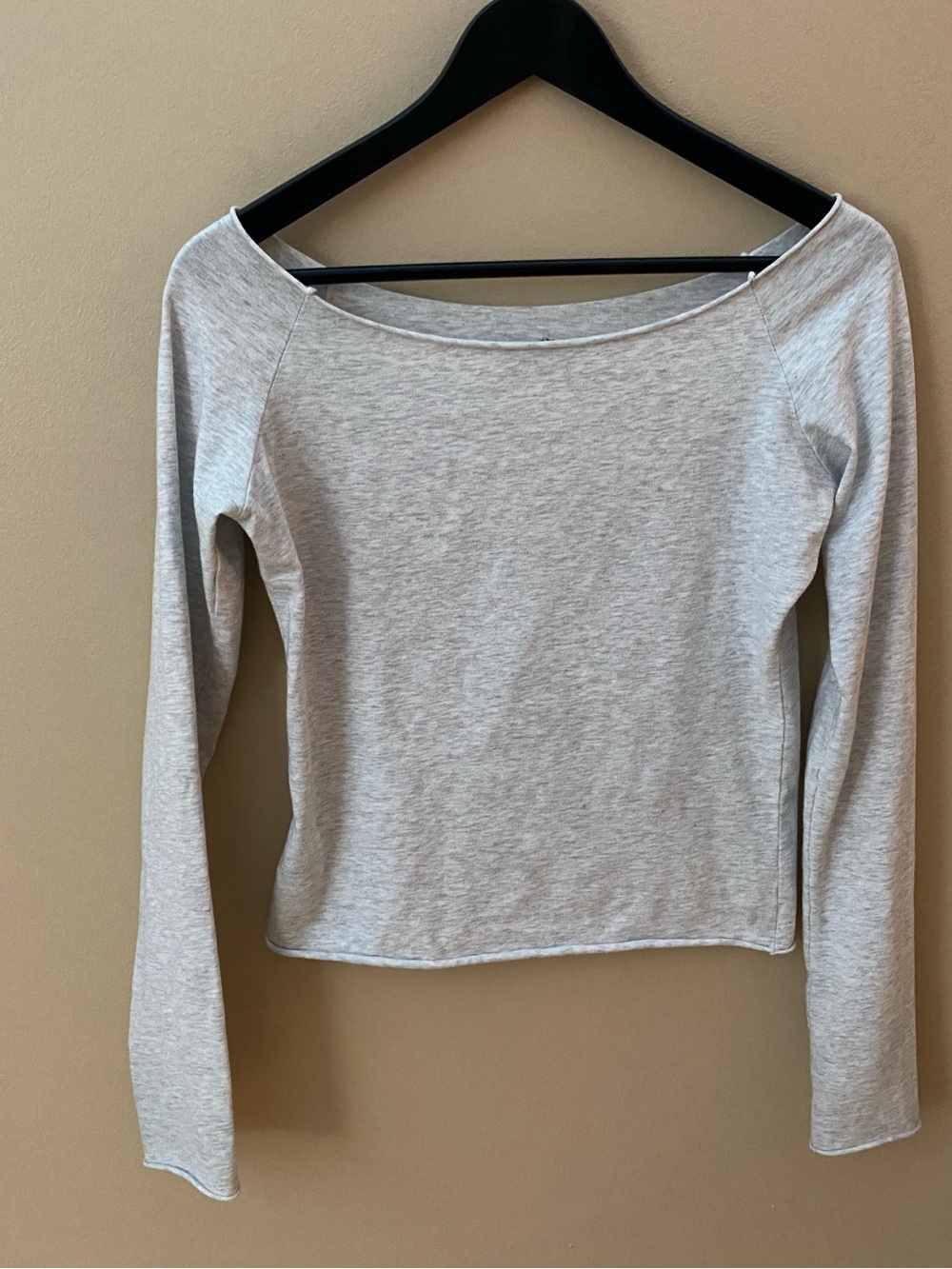 Brandy Melville Heather Gray Long Sleeve Top
